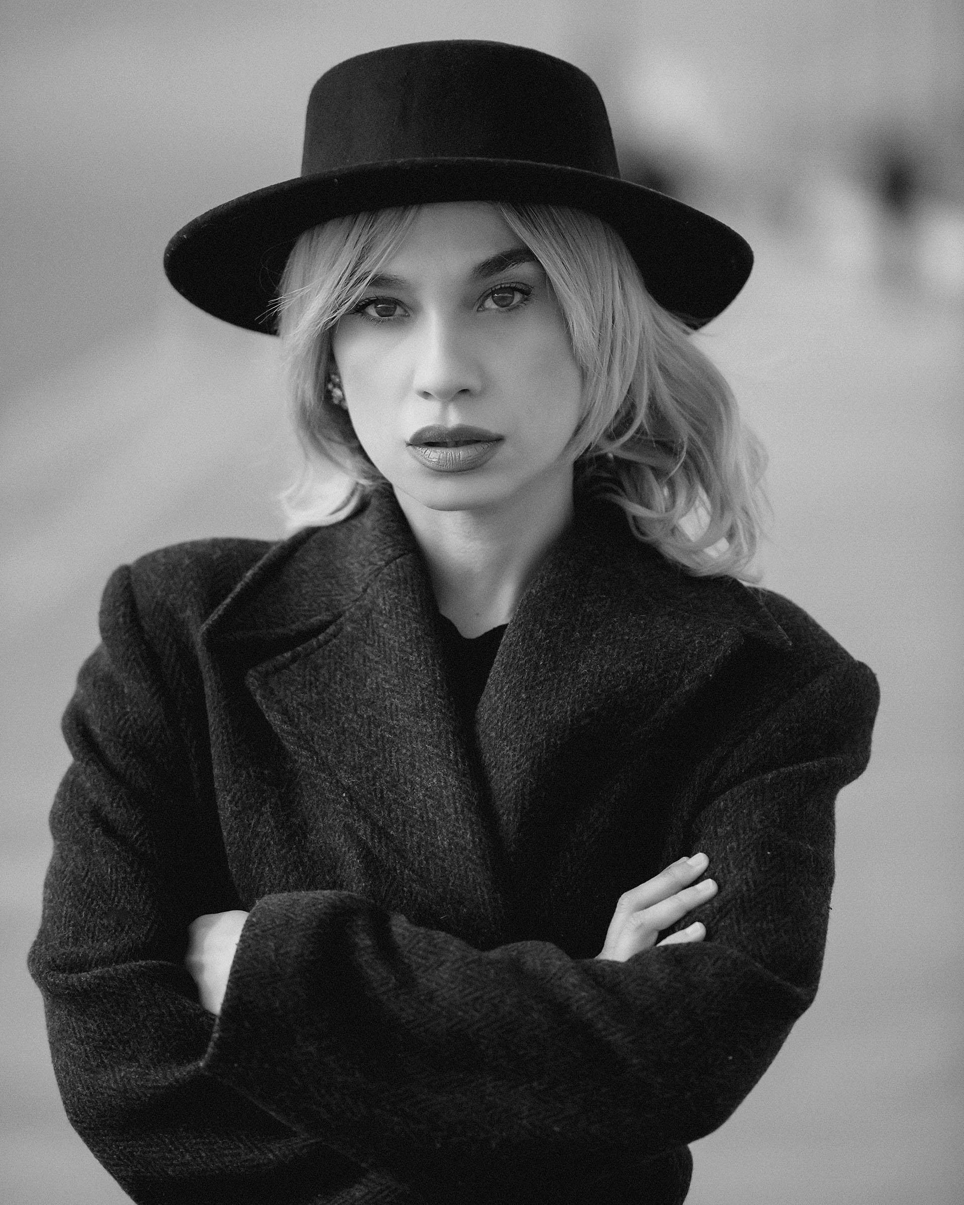 Eleganza d�inverno al faro di Fiumicino