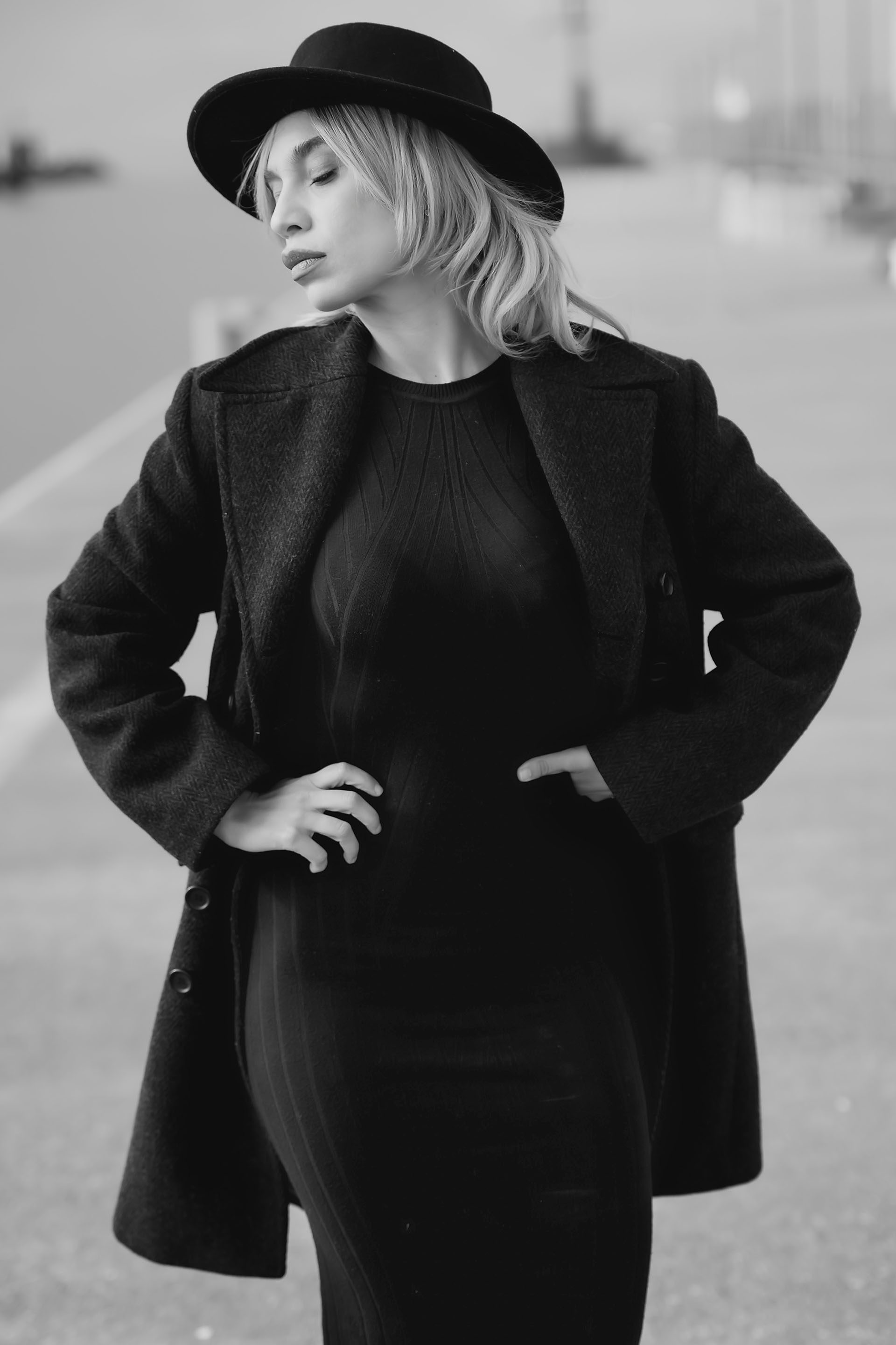 Eleganza d�inverno al faro di Fiumicino