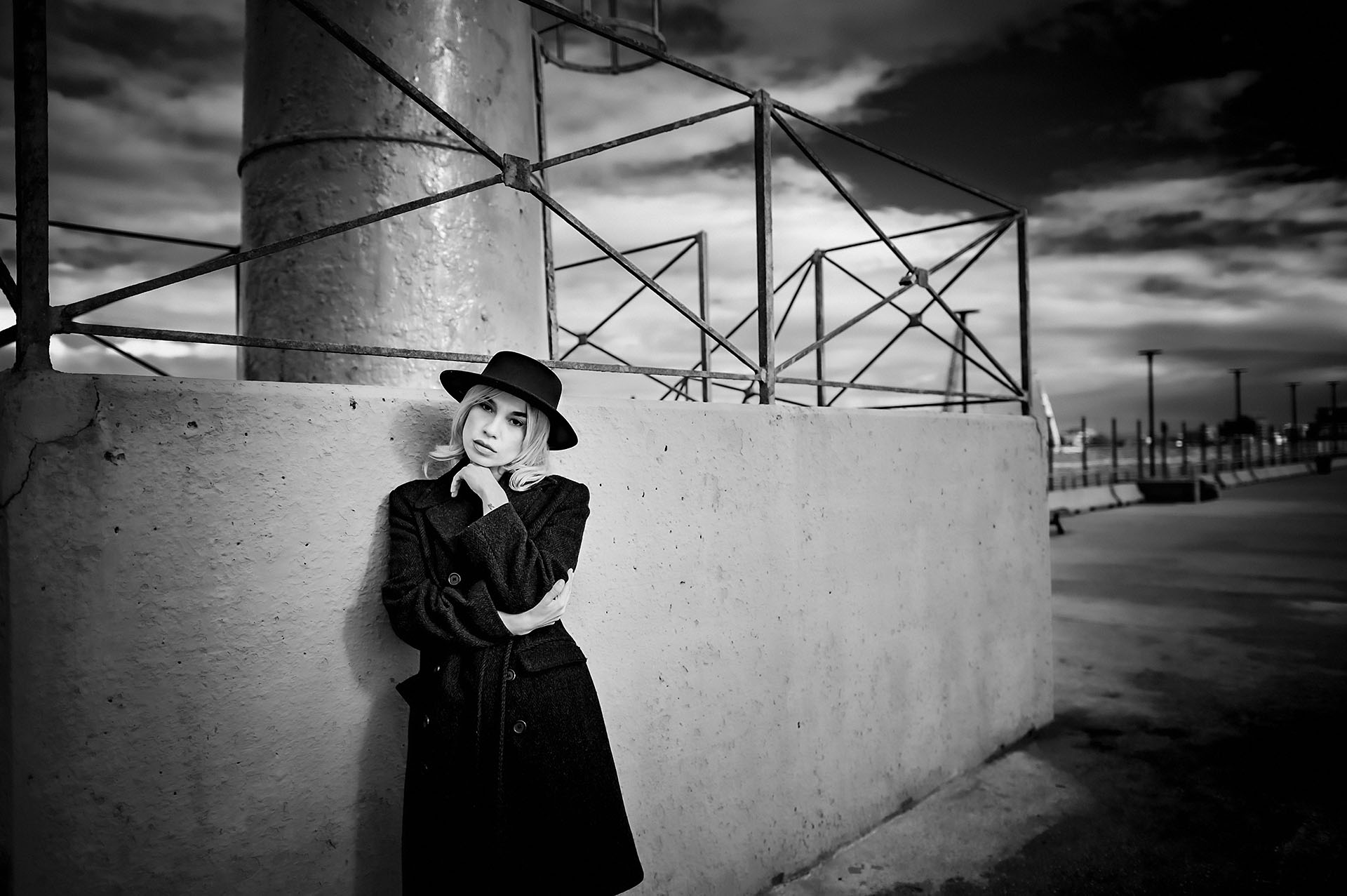 Eleganza d�inverno al faro di Fiumicino